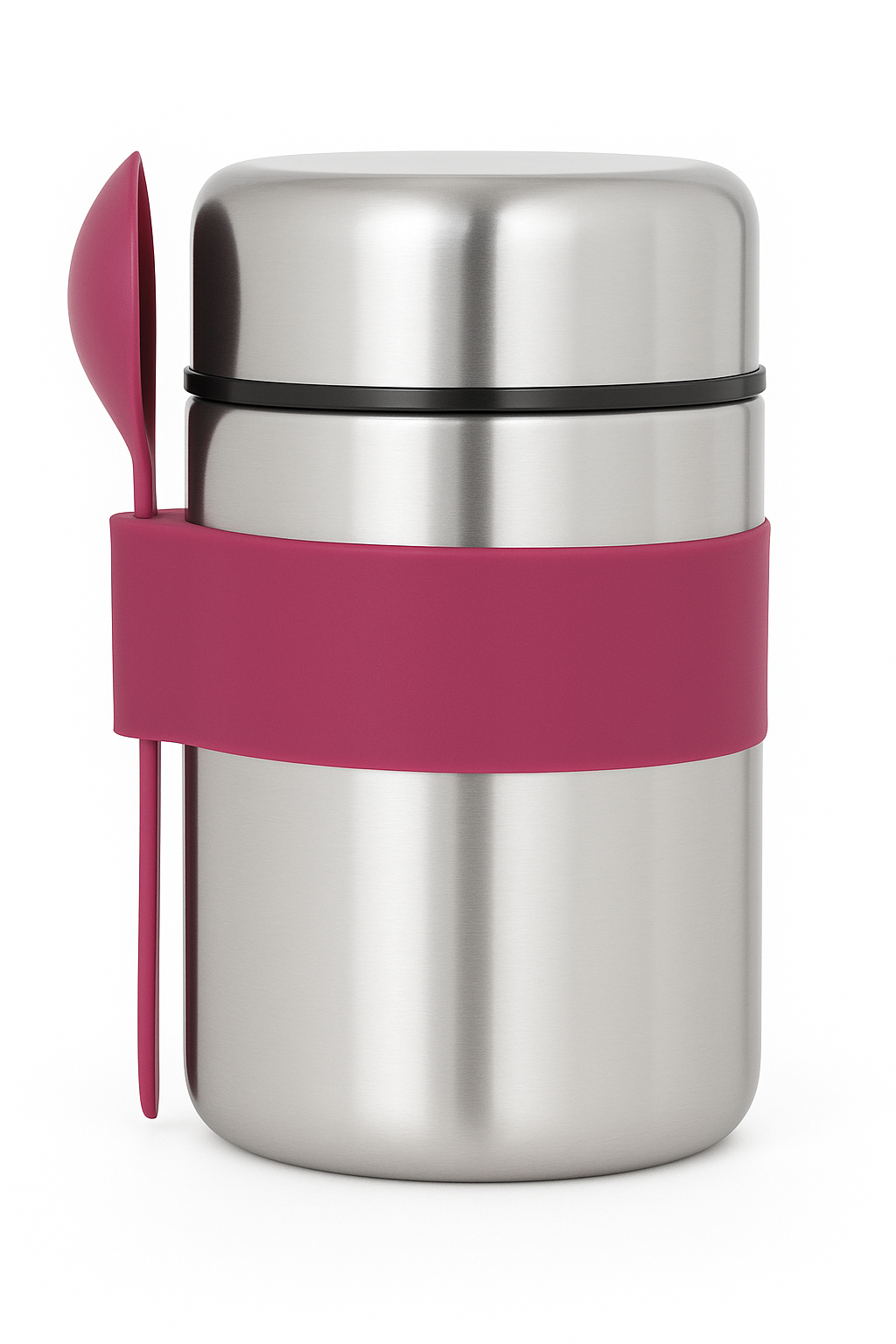400ml Food Jar Stainless Steel for Kids and Adults SS+Purple