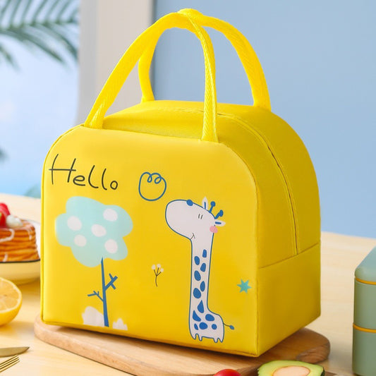 Kids Insulated Lunch Bag - Giraffe Hello Yellow