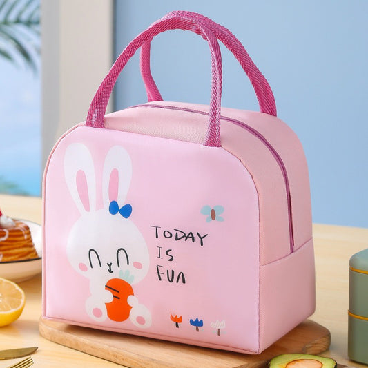 Kids Insulated Lunch Bag - Bunny Pink