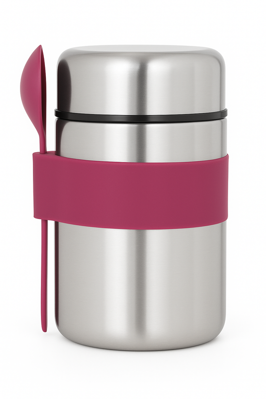 400ml Food Jar Stainless Steel  for Kids and Adults SS+Purple