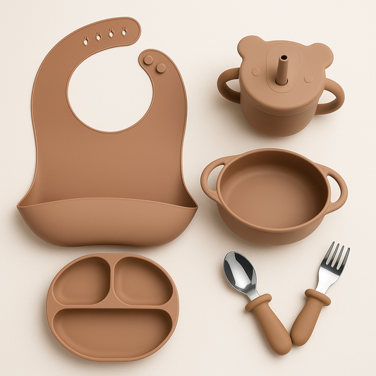 Silicone Meal Set of 6 - Camel