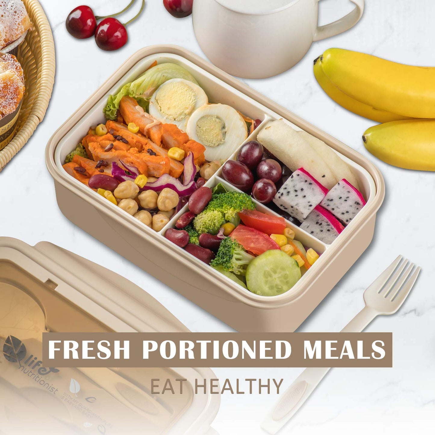 Bento Lunch Box For Adults and Kids