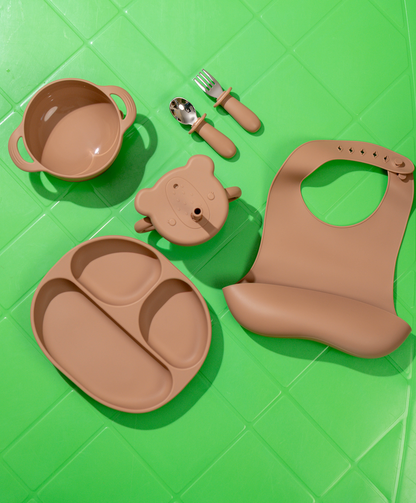 Silicone Meal Set of 6 - Camel