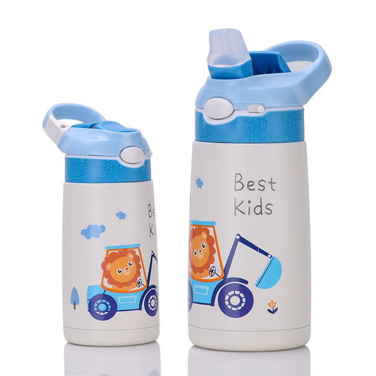 400ml Stainless Steel Water Bottle for Kids - Blue